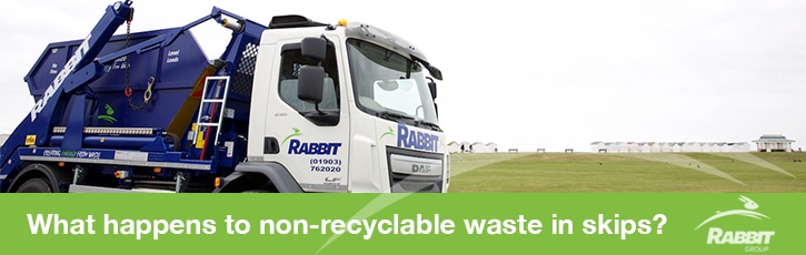 View of What happens to non-recyclable waste in skips? - Rabbit Waste Management