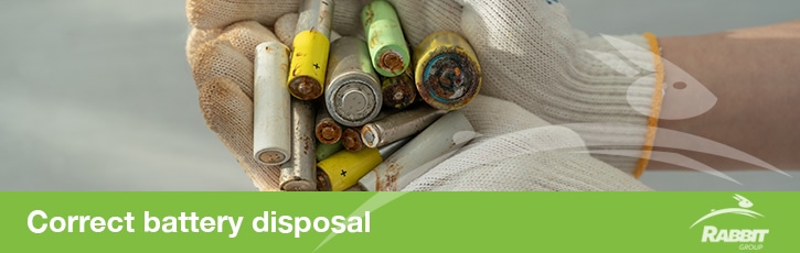 Correct battery disposal Correct battery disposal