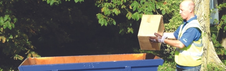 How much can you get in a mini skip?